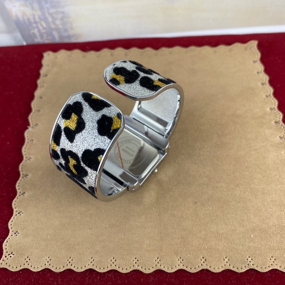 Stranda Leopard Spots Cuff Bracelet Watch - Picture 4 of 8